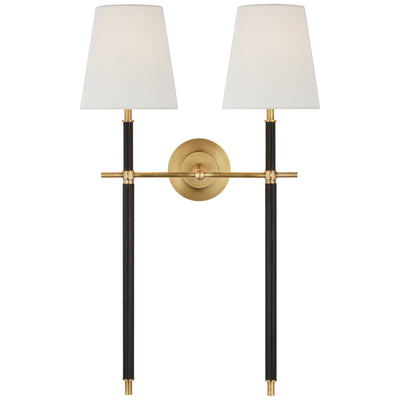 Thomas O'Brien - TOB2584HAB/CHC-L - Hand-Rubbed Antique Brass / Chocolate Leather
