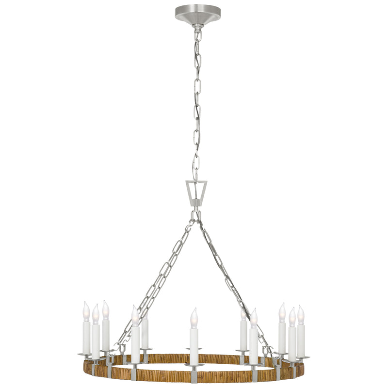 Chapman & Myers - CHC5872PN/NRT - Natural Rattan / Polished Nickel