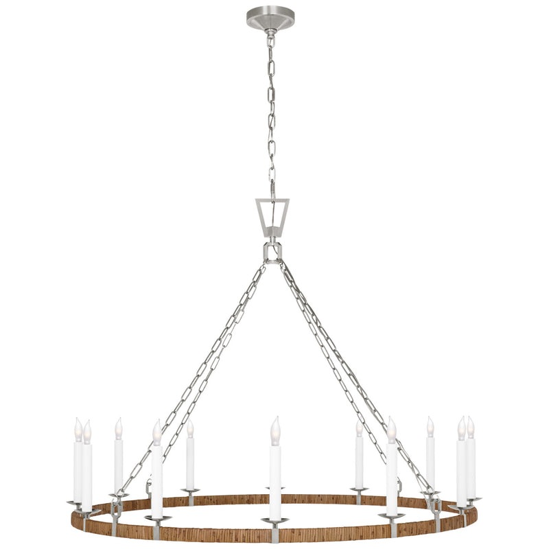 Chapman & Myers - CHC5874PN/NRT - Natural Rattan / Polished Nickel