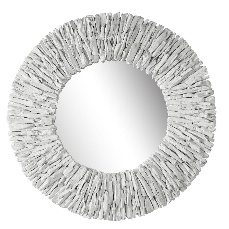 Uttermost - 09808 - Mirror - Teak Branch - Matte White