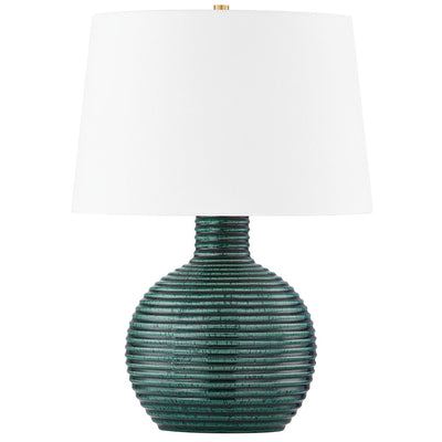 Mitzi - HL815201-AGB - Ribbed Green Ceramic