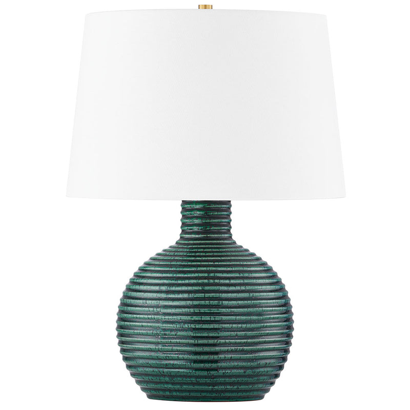 Mitzi - HL815201-AGB - Ribbed Green Ceramic