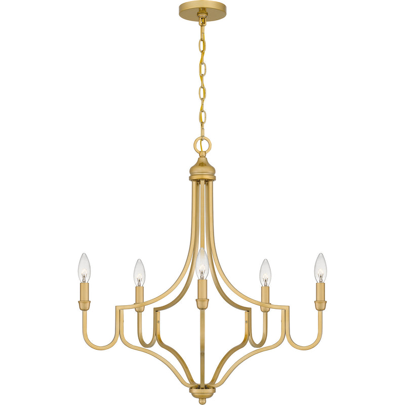 Quoizel - MAB5026LG - Five Light Chandelier - Mabel - Light Gold