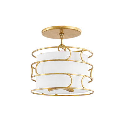 Troy Lighting - C8114-VGL - Three Light Semi Flush Mount - Reedley - Vintage Gold Leaf