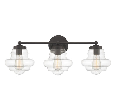 Meridian - M80073ORB - Three Light Bathroom Vanity - Oil Rubbed Bronze