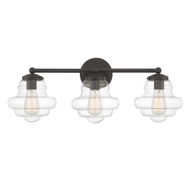Meridian - M80073ORB - Three Light Bathroom Vanity - Oil Rubbed Bronze
