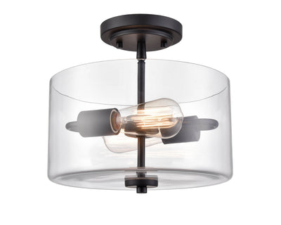 Millennium - 2710-MB - Two Light Semi-Flush Mount - Verlana - Matte Black
