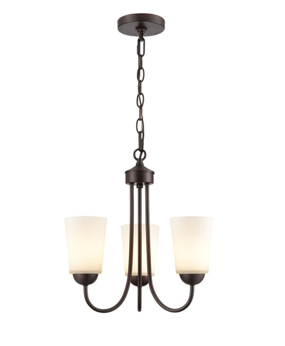 Millennium - 9803-RBZ - Three Light Chandelier - Ivey Lake - Rubbed Bronze