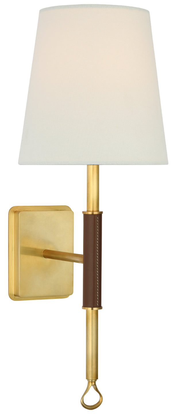 Amber Lewis - 2005HAB/SDL-L - Hand-Rubbed Antique Brass / Saddle Leather