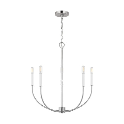 Visual Comfort Studio - 3167105-962 - Five Light Chandelier - Greenwich - Brushed Nickel