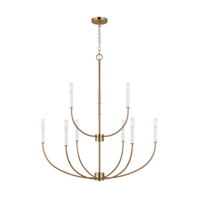 Visual Comfort Studio - 3167109-848 - Nine Light Chandelier - Greenwich - Satin Brass