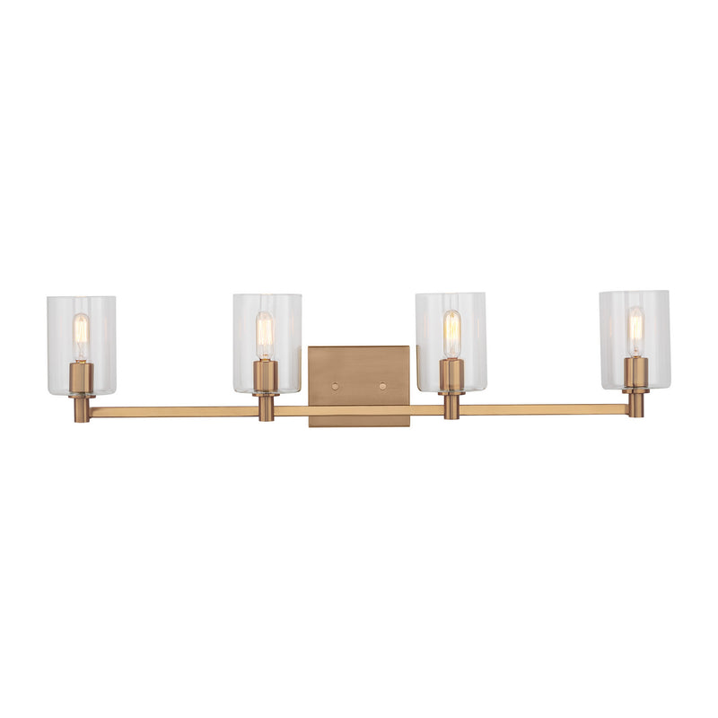 Visual Comfort Studio - 4464204-848 - Four Light Bath Vanity - Fullton - Satin Brass