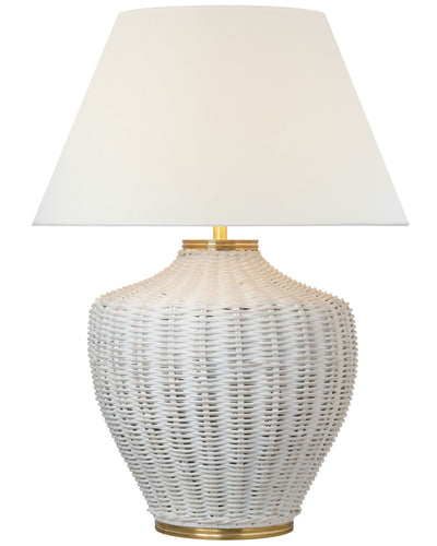 Marie Flanigan - MF3012WW-L - White Wicker / Soft Brass
