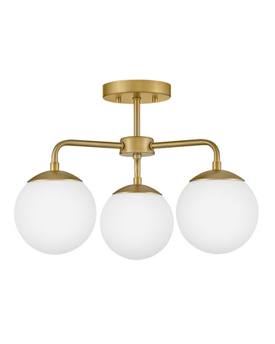Lark - 84203LCB - LED Semi-Flush Mount - Julep - Lacquered Brass