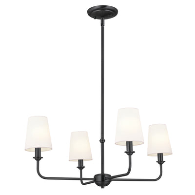 Kichler - 52520BK - Four Light Chandelier - Pallas - Black