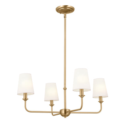 Kichler - 52520BNB - Four Light Chandelier - Pallas - Brushed Natural Brass