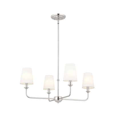 Kichler - 52520PN - Four Light Chandelier - Pallas - Polished Nickel