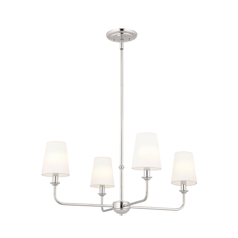 Kichler - 52520PN - Four Light Chandelier - Pallas - Polished Nickel