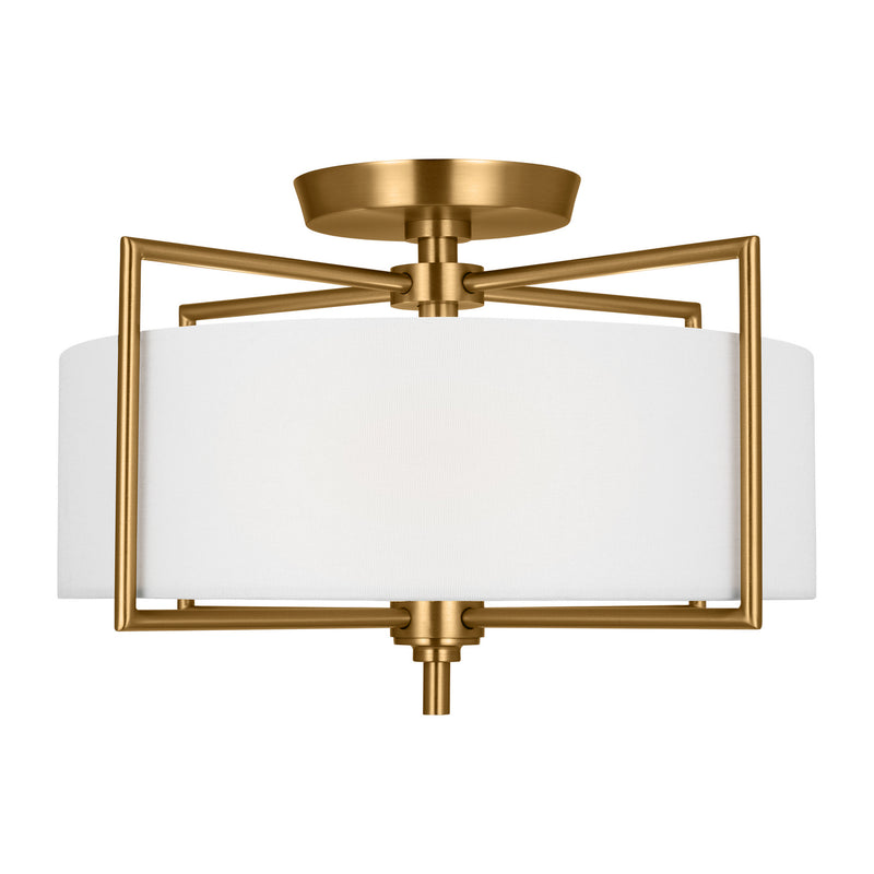Visual Comfort Studio - CF1122BBS - Two Light Semi-Flush Mount - Perno - Burnished Brass
