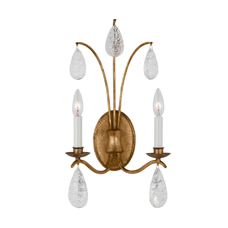 Visual Comfort Studio - CW1292ADB - Two Light Wall Sconce - Shannon - Antique Gild
