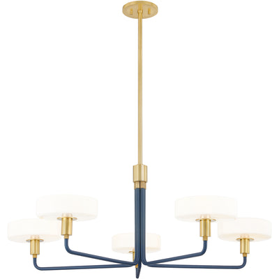 Mitzi - H886805-AGB/SBL - Aged Brass / Slate Blue