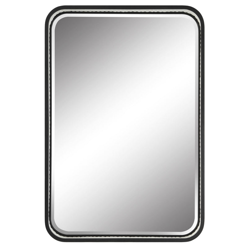 Uttermost - 09886 - Mirror - Santa - Satin Black