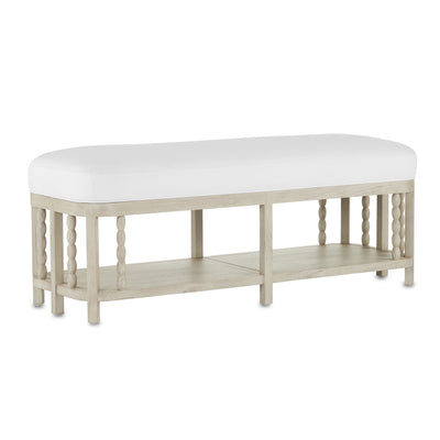 Currey and Company - 7000-0671 - Bench - Norene - Fog Gray
