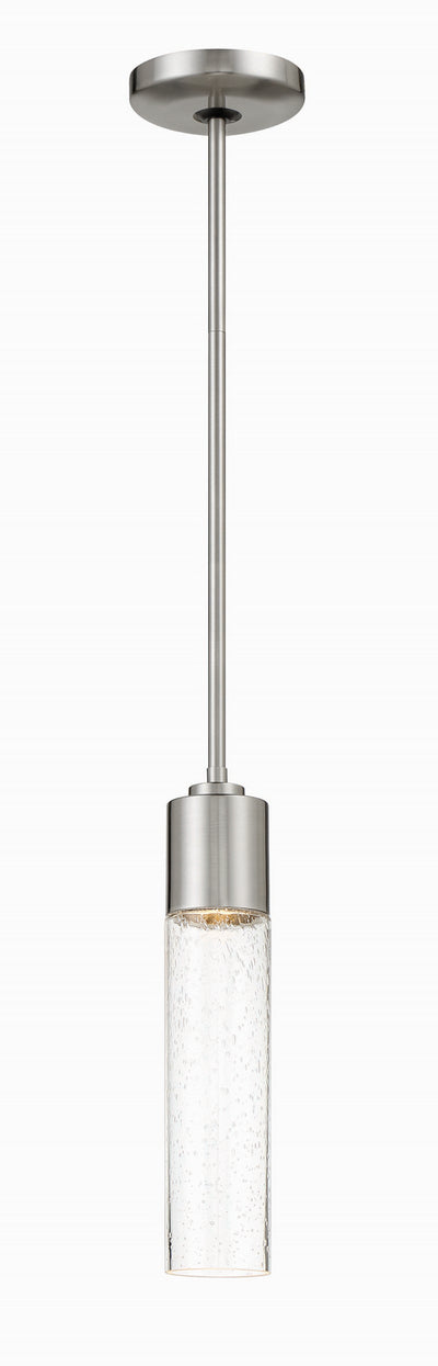George Kovacs - P971-084 - One Light Mini Pendant - Light Rain - Brushed Nickel