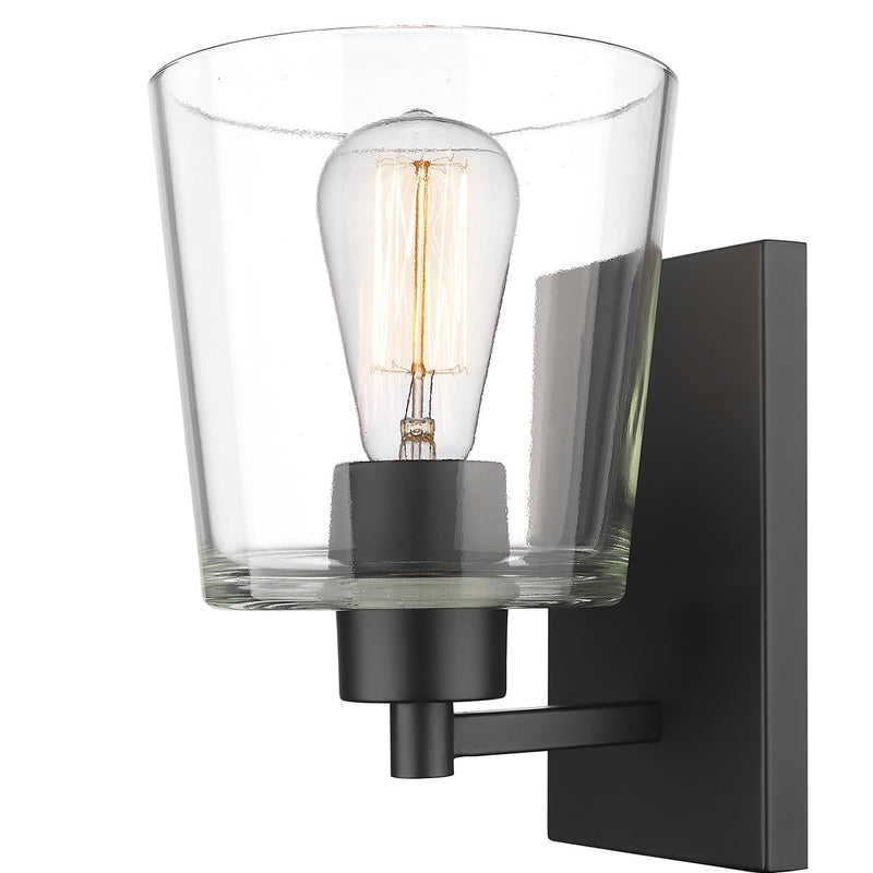Millennium - 496001-MB - One Light Wall Sconce - Evalon - Matte Black