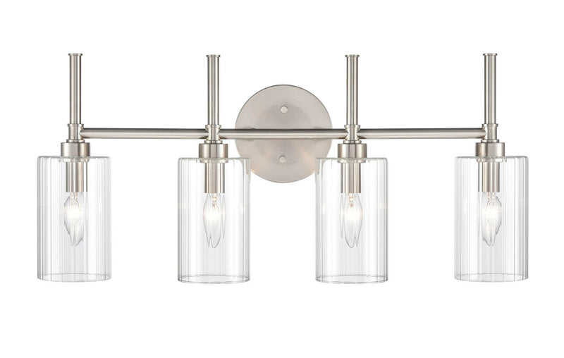 Millennium - 9924-BN - Four Light Vanity - Chastine - Brushed Nickel