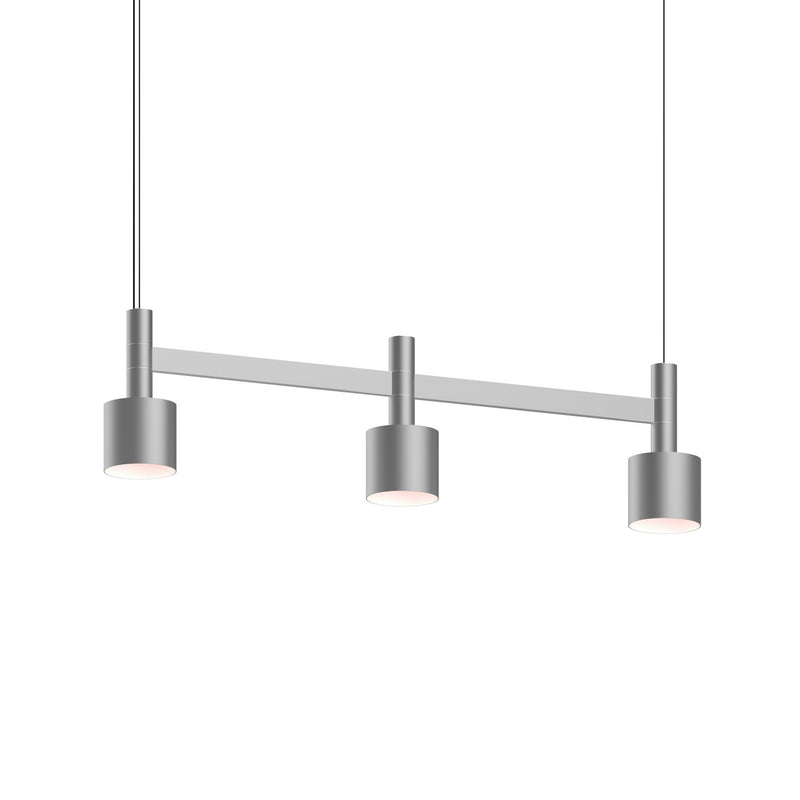 Sonneman - 1783.16-CYL - LED Linear Pendant - Systema Staccato - Bright Satin Aluminum
