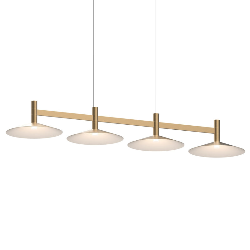 Sonneman - 1784.14-CON - LED Linear Pendant - Systema Staccato - Brass Finish