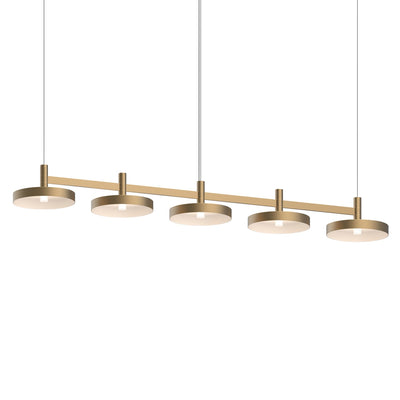 Sonneman - 1785.14-PAN - LED Linear Pendant - Systema Staccato - Brass Finish