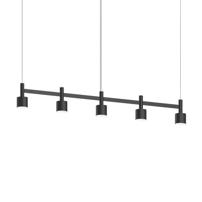Sonneman - 1785.25-CYL - LED Linear Pendant - Systema Staccato - Satin Black