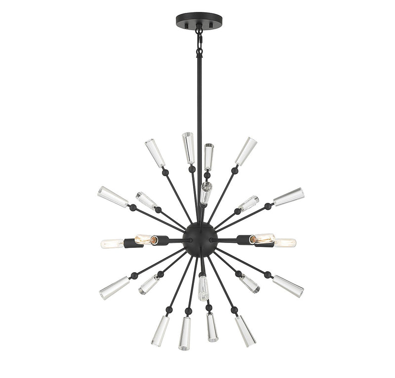 Meridian - M7028MBK - Five Light Pendant - Matte Black