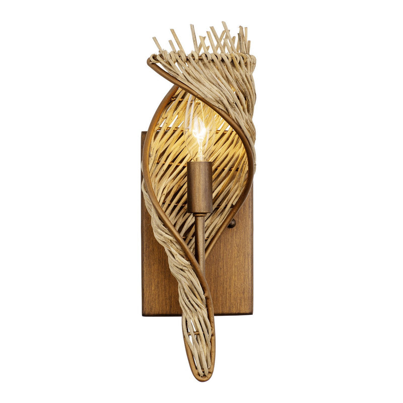 Varaluz - 240K01RBTR - One Light Wall Sconce - Flow - Baguette/Natural Rattan