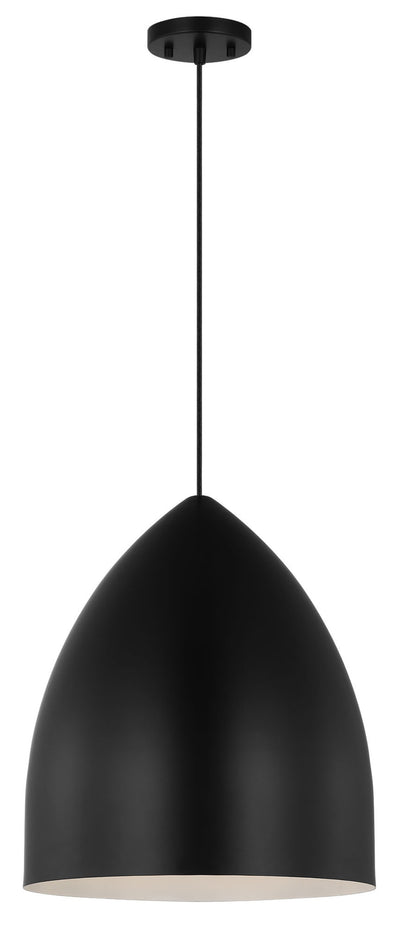 Visual Comfort Studio - DJP1161MBK - One Light Pendant - Huron - Midnight Black