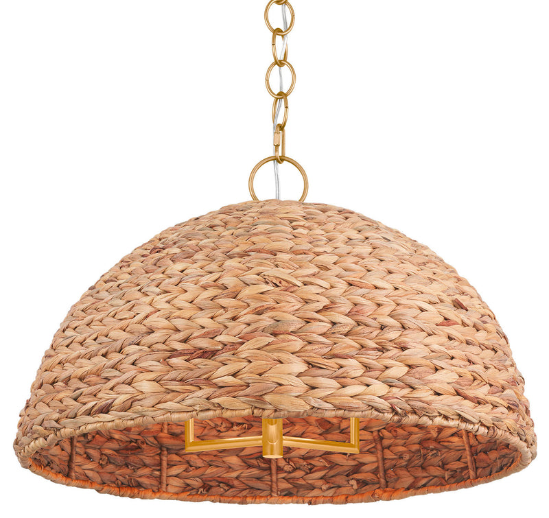 Visual Comfort Studio - EP1373BBS - Three Light Pendant - Cay - Burnished Brass