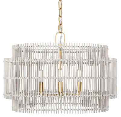 Visual Comfort Studio - EP1394BBS - Four Light Pendant - Elio - Burnished Brass