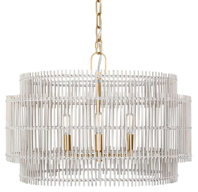 Visual Comfort Studio - EP1394BBS - Four Light Pendant - Elio - Burnished Brass