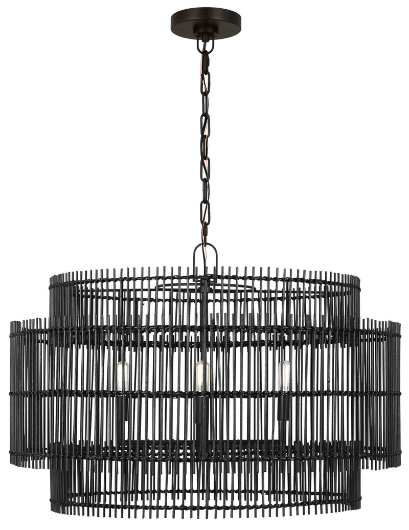 Visual Comfort Studio - EP1404AI - Four Light Pendant - Elio - Aged Iron