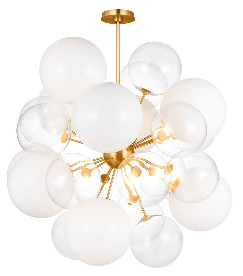 Visual Comfort Studio - KSC1119BBS - Nine Light Chandelier - Aria - Burnished Brass