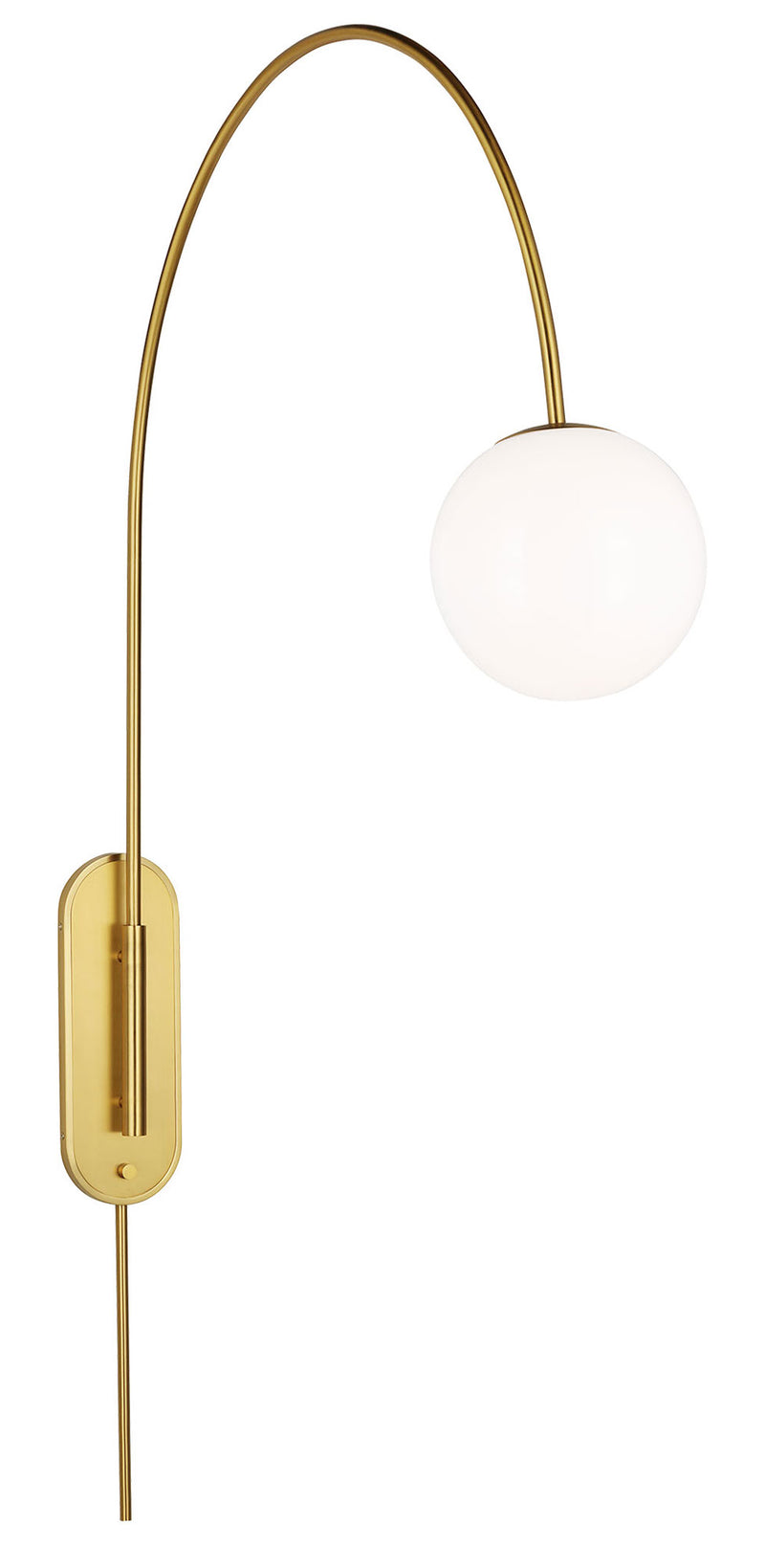 Noemie Arcing Plug-in Wall Sconce