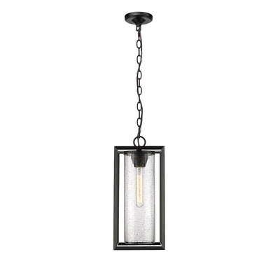 Millennium - 4562-PBK - One Light Outdoor Hanging Lantern - Wheatland - Powder Coat Black