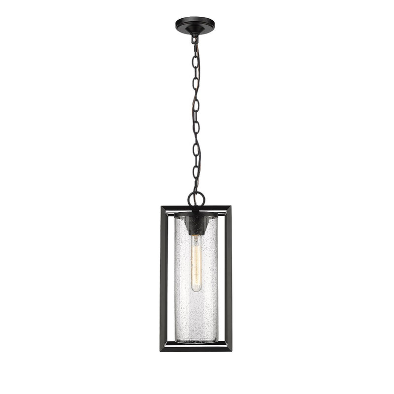 Millennium - 4562-PBK - One Light Outdoor Hanging Lantern - Wheatland - Powder Coat Black