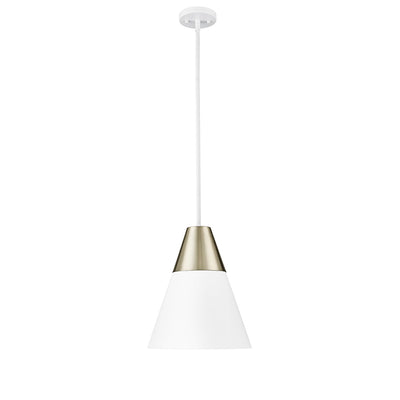 Millennium - 9241-MW/MG - One Light Pendant - Annos - Matte Black Modern Gold