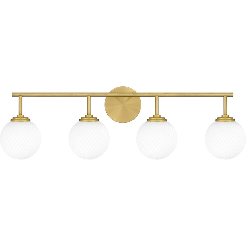 Quoizel - ELO8633AB - Four Light Bath - Eloise - Aged Brass
