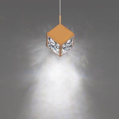 W.A.C. Lighting - PD-29308-AB - LED Mini Pendant - Ice Cube - Aged Brass