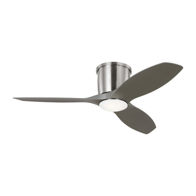 Generation Lighting. - 3TTHR44BSD - 44``Ceiling Fan - Titus 44 Hugger LED - Brushed Steel