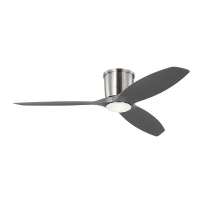 Generation Lighting. - 3TTHR52BSD - 52``Ceiling Fan - Titus 52 Hugger LED - Brushed Steel